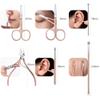 ONLYCT Manicure Cutters Nail Clipper Set Stainless Steel Nail Clippers Pedicure Nail Scissors Manicure Care Tools Kits,7pcs,Black view 3