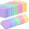 120 Pcs Facial Sponge Compressed Face Cleansing Round Face Sponge Pads Exfoliating Spa Massage Sponges Makeup Tool for Facial Makeup Removal Wash Sponges for Women 5 Colors view 1