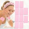 60pcs PVA Professional Makeup Removal Round Face Wash Sponges Spa Pads Exfoliating Cleansing Puffy spa Headband for Washing Face, Velvet Makeup Headband, Headbands with Face Wash Wristbands view 1