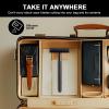 The Grooming Society Single Blade Safety Razor for Men with Silicone Cover & 10 Blades Double Edge Safety Razor for Travel Metal Eco-Friendly Reusable Razor for Shaving (Matte Black) view 2