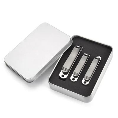 3Pcs Nail Art Clippers with Box Manicure Pedicure Trimmer Set Stainless Steel Nail Cutter Care Tools,89 with Box,A