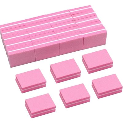 50Pcs Mini Nail Buffers Buffer Block Nail File 100/180 Grit Sponge Nail Buffers for Acrylic Nails and Natural Nails Double-Sided Nail Buffer Block for Manicure