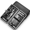 19 In1 Stainless Steel Manicure Set Nail Clipper Kit of Pedicure Tools Ingrown Nail Trimmer Sets Kits,Black view 1
