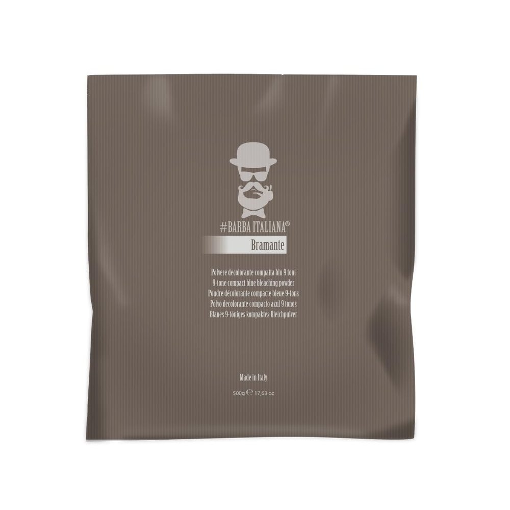 Barba Italiana Bramante Powder Blue Hair Lightening Powder 500g/17.63Oz - Up to 9 Tones Lighter