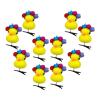 10 Cartoon Duck Plush Hairpin | Little Yellow Duck Hairpin,Soft Yellow Duck Hair Pins,Duck Hair Clips,Funny Plush Yellow Duck Hair Barrettes For Thick Thin Short Long Hair Unique view 1