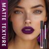 BADCOLOR 3 Colors Matte Liquid Lipstick Set, Purple Burgundy Rose Red Halloween Makeup, High Impact Long Lasting Lip Stain Velvet Nonstick Cup Smudge Proof & Waterproof Lip Gloss Set view 4