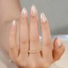 Press On Nails - Short Almond Nails, 160Pcs Acrylic Nails, Fake Nail Tips for DIY Nail Art, Soft Gel Nails, Glazed Donut, 16 Size view 2
