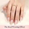 Press On Nails - Short Almond Nails, 160Pcs Acrylic Nails, Fake Nail Tips for DIY Nail Art, Soft Gel Nails, Glazed Donut, 16 Size view 3