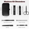 Manicure Set, Stocking Stuffers for Men, Nail Clipper Set, Manicure Kit, Travel Nail Grooming Kit, Stainless Steel Facial Manicure Pedicure Nail Care Tools, Christmas Gifts for Men Dad Teens Boyfriend view 2