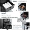 Yueieoun Salon Cart with 3 Drawers, Nail Trolley Cart with Wheels Salon Station Rolling Makeup Train Case Cosmetology Case Organizer Cases for Nail Tech,SPA,Face Painting,Hairstylist,Makeup Artist view 3