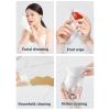 Face Cloths For Washing,100Pcs Cotton Facial Wipes Face Towel Lint Soft Dry Wipe Facial Tissue For Cleaning Face Makeup Removing Office Travel (2, White, l) view 2