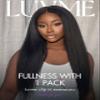 LUVME HAIR Hair Extensions Real Human Hair Fullness with 1 Pack, 22 Inch 135g 7pcs Kinky-straight Human Hair Clip ins Seamless Clip ins view 2