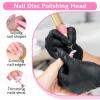60Pcs Sanding Paper Discs with Metal Nail Drill Bit 25mm,Sanding Disc Nail Drill Bits Replacement,Pedicure Drill for Remover Dead Skin,Manicure Pedicure,Electric Foot Grinder(#80#150#240) view 3