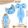 10 Pack Large Hair Bows for Women Girls, Hair Accessories Ribbon Bow Hair Clips Silky Satin Big Hair Bows French Bowknot Hairpin for Long Hair, Curly, Short Hair, Straight view 2