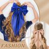 10 Pack Large Hair Bows for Women Girls, Hair Accessories Ribbon Bow Hair Clips Silky Satin Big Hair Bows French Bowknot Hairpin for Long Hair, Curly, Short Hair, Straight view 4