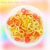 200 PCS Baby Hair Ties Seamless Toddler Hair Ties hair ties for little girls Orange Small Elastic Ponytail Holders Soft Hair Accessories & Cute Scrunchies for Kids (yellow-orange) view 2
