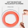 200 PCS Baby Hair Ties Seamless Toddler Hair Ties hair ties for little girls Orange Small Elastic Ponytail Holders Soft Hair Accessories & Cute Scrunchies for Kids (yellow-orange) view 3