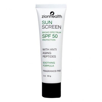 Adama Minerals Zion Health Sun Screen Broad Spectrum SPF 50 Protection 2 oz Tube