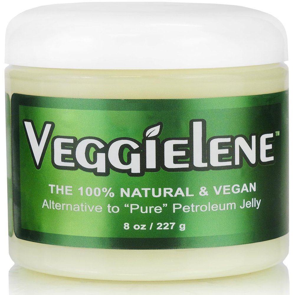 Beesaluxe Veggielene - 100% Natural, Vegan & Hypoallergenic Alternative to Petroleum Jelly - Unpetroleum - Lips, Hands, Baby, Makeup Remover and More (8 Ounce)