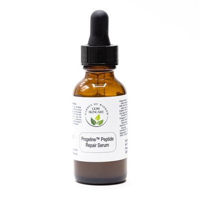 Progeline Peptide Repair Serum - Redefine, Renew, Rejuvenate. Target sagging, wrinkles & free radicals for firmer, youthful skin with powerful peptides & antioxidants - Garden of Wisdom 1oz