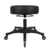 TAKE UR SEAT All-Purpose Stools with Adjustable Seat and Easy Clean Performance Fabrics for Cleanroom Lab Medical Office Classroom Shop Garage Spa Massage Tattoo(Blade Wheels) (15" Black) view 1