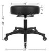 TAKE UR SEAT All-Purpose Stools with Adjustable Seat and Easy Clean Performance Fabrics for Cleanroom Lab Medical Office Classroom Shop Garage Spa Massage Tattoo(Blade Wheels) (15" Black) view 2
