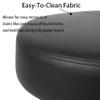 TAKE UR SEAT All-Purpose Stools with Adjustable Seat and Easy Clean Performance Fabrics for Cleanroom Lab Medical Office Classroom Shop Garage Spa Massage Tattoo(Blade Wheels) (15" Black) view 3