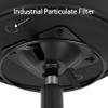 TAKE UR SEAT All-Purpose Stools with Adjustable Seat and Easy Clean Performance Fabrics for Cleanroom Lab Medical Office Classroom Shop Garage Spa Massage Tattoo(Blade Wheels) (15" Black) view 4