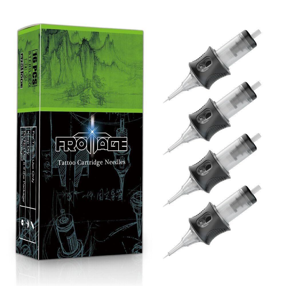 DGT FROTTAGE Tattoo Cartridge Needles 16PCS Pack (12011 Round Mag/Curve Mag)