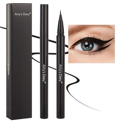 AMY'S DIARY Waterproof Black Liquid Eyeliner Pen Professional Makeup Liquid Eye Liner Pencil Long Lasting and Smudge Proof Eye Makeup for Women (black)
