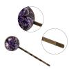 4 PCS Womens Hair Barrettes, Octopus Purple Pattern Long Bobby Hair Pins for Girls, Stainless Steel Hair Clips Headwear Styling Tools Hair Accessories view 3