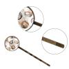 4 Pieces Bobby Pins Hair Clips for Women, Sports Baseball Pattern Decorative Hairpin Hair Barrettes for Girls, Elegant Brown Hair Accessories view 3