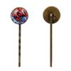 4 Pieces Bobby Pins Hair Clips for Women, Racing Cars Cool Pattern Decorative Hairpin Hair Barrettes for Girls, Elegant Brown Hair Accessories view 2