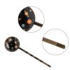 4 Pieces Bobby Pins Hair Clips for Women, Cute Planets Symbols Decorative Hairpin Hair Barrettes for Girls, Elegant Brown Hair Accessories view 3