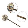 4 PCS Womens Hair Barrettes, Art Cow Floral Oil Painting Style Long Bobby Hair Pins for Girls, Stainless Steel Hair Clips Headwear Styling Tools Hair Accessories view 3