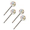4 PCS Womens Hair Barrettes, Colorful Butterflies Pattern Long Bobby Hair Pins for Girls, Stainless Steel Hair Clips Headwear Styling Tools Hair Accessories view 1