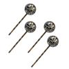 4 Pieces Bobby Pins Hair Clips for Women, Octopus Aesthetic Pattern Decorative Hairpin Hair Barrettes for Girls, Elegant Brown Hair Accessories view 1