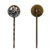 4 Pieces Bobby Pins Hair Clips for Women, Octopus Aesthetic Pattern Decorative Hairpin Hair Barrettes for Girls, Elegant Brown Hair Accessories view 2