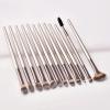 IBDRYKK Make Up Brushes 12Pcs Eye Shadow Eyelash Eyebrow Blending Eyeliner Makeup Brushes Set Wooden Handle Enhancive Tools Kit view 2