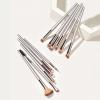 IBDRYKK Make Up Brushes 12Pcs Eye Shadow Eyelash Eyebrow Blending Eyeliner Makeup Brushes Set Wooden Handle Enhancive Tools Kit view 4
