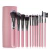 12pcs Makeup Brushes Set Face Powder Contour Blush Eyebrow Brush & Comb Eyelash Brush with Cylinder Case view 1