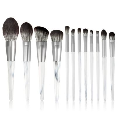 12 Makeup Brush Set Full Set Of Loose Powder Brush Flat Foundation Brush Eye Shadow Set Brush Beauty Tools