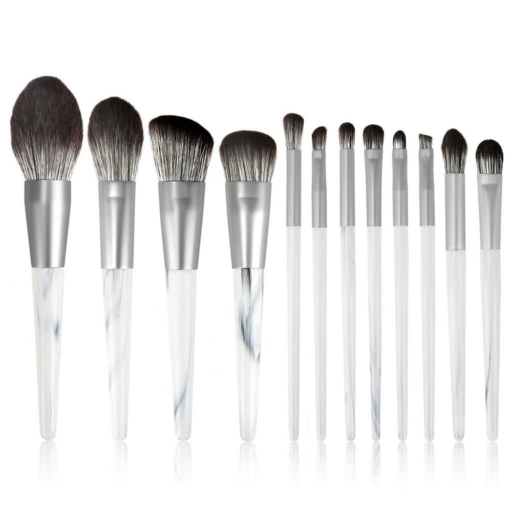 12 Makeup Brush Set Full Set Of Loose Powder Brush Flat Foundation Brush Eye Shadow Set Brush Beauty Tools