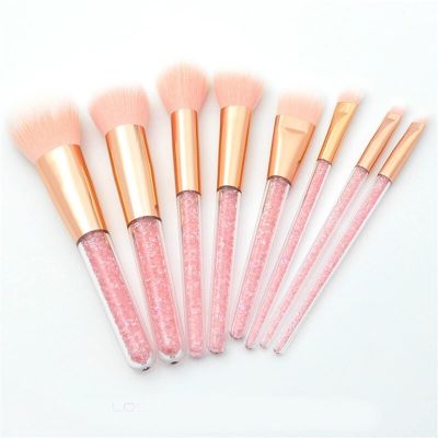 IBDRYKK Make Up Brushes Pink Diamond Unicorn Crystal Makeup Brushes Set Foundation Blending Powder Eye Face Brush