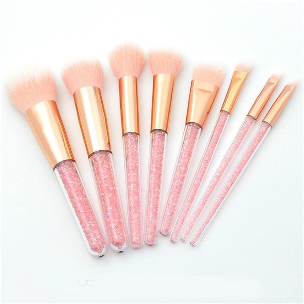 IBDRYKK Make Up Brushes Pink Diamond Unicorn Crystal Makeup Brushes Set Foundation Blending Powder Eye Face Brush