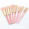IBDRYKK Make Up Brushes Pink Diamond Unicorn Crystal Makeup Brushes Set Foundation Blending Powder Eye Face Brush view 1