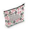 JXGZSO Funny Darts Gift Dart Definition Cosmetic Bag Darts Player Gift Darts Game Lover Gift Dartboard Paint Makeup Bag view 1
