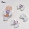 GMBYLBY 10Pcs 3D Resin Nail Art Rhinestones Mixed Nail Crystal Pendant Manicure Nail Jewelry Fashionable Nail Art Accessories view 4