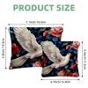2 Pcs Pocket Cosmetic Bag, Peace Dove Flower Pattern Self-Closing Shrapnel Makeup Bag No Zipper Small Makeup Pouch for Mini Travel Storage for Cosmetics Headphones Jewelry Organizer view 2