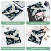 2 Pcs Pocket Cosmetic Bag, Peace Dove Flower Pattern Self-Closing Shrapnel Makeup Bag No Zipper Small Makeup Pouch for Mini Travel Storage for Cosmetics Headphones Jewelry Organizer view 4
